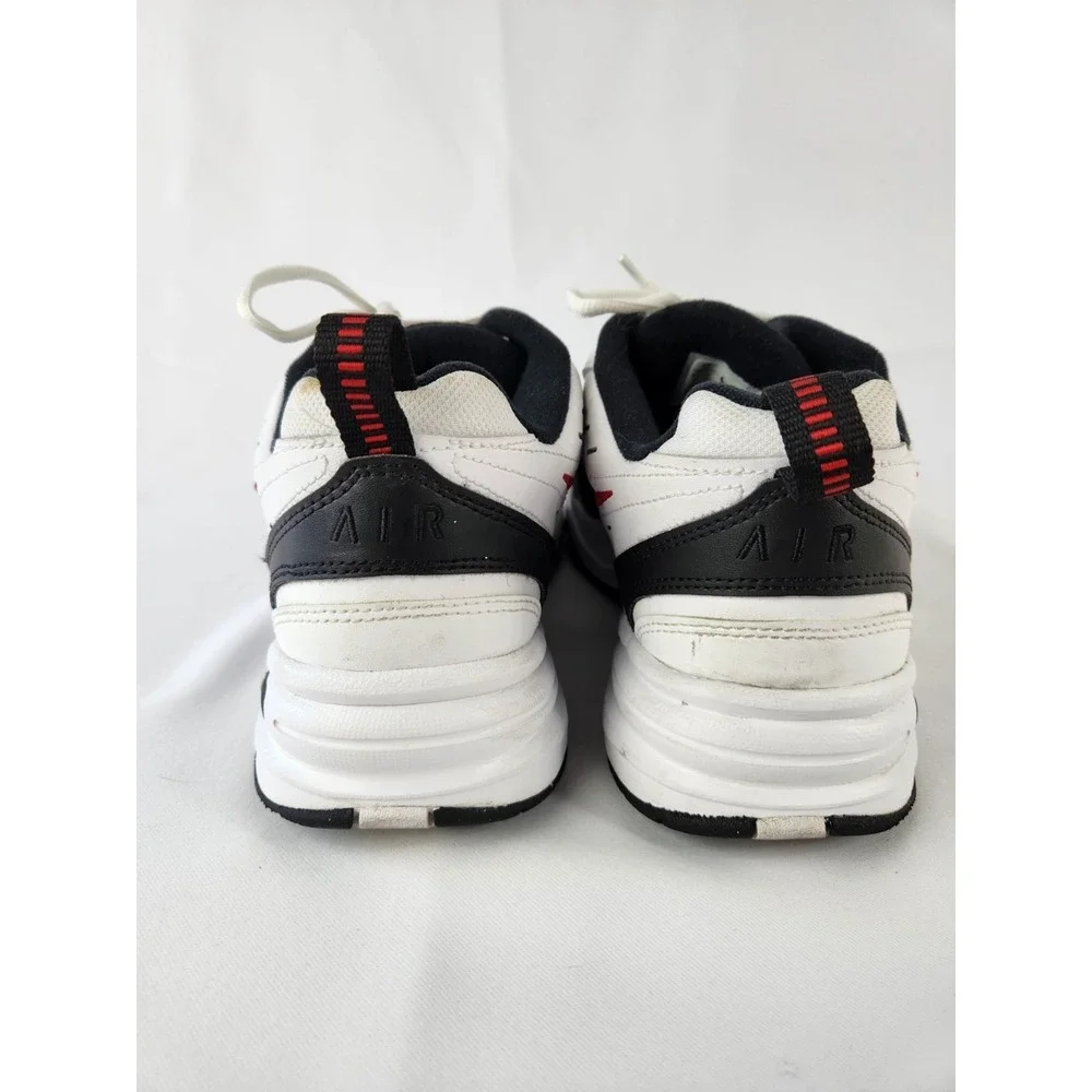 Nike‎ AIR MONARCH IV Men White Black Red 101 Walking Shoe Sneakers Dad Sz 10